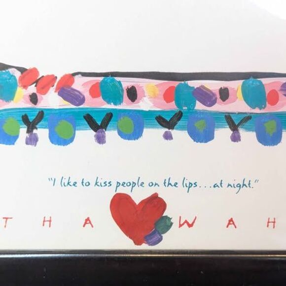 Martha Wahlert "I Like to Kiss People on the Lips... at Night" Framed Cat Print - Picture 4 of 10